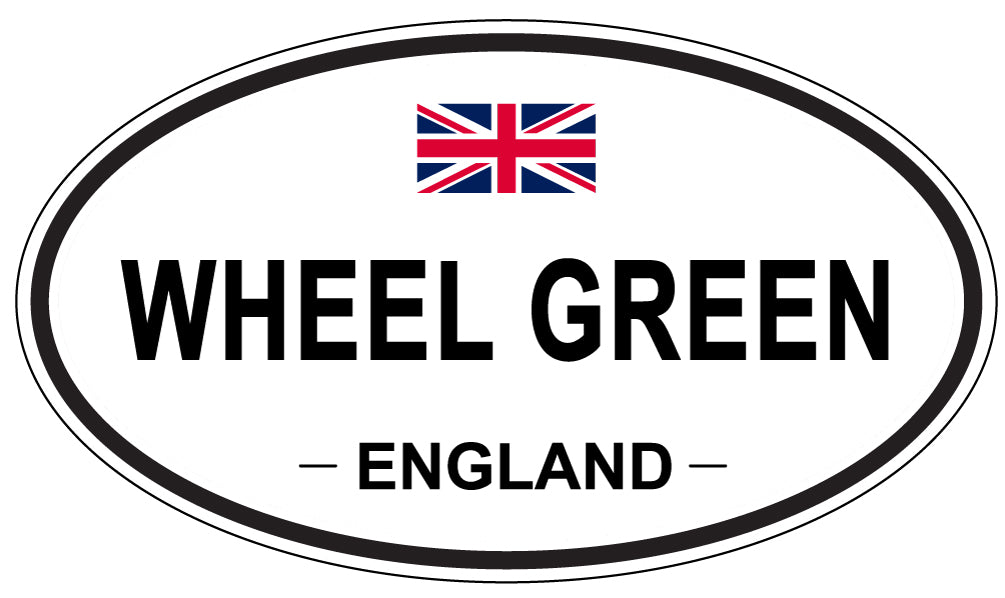 WHEEL GREEN, England - Oval Magnet