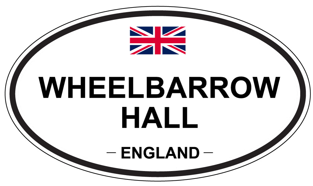 WHEELBARROW HALL, England - Oval Magnet