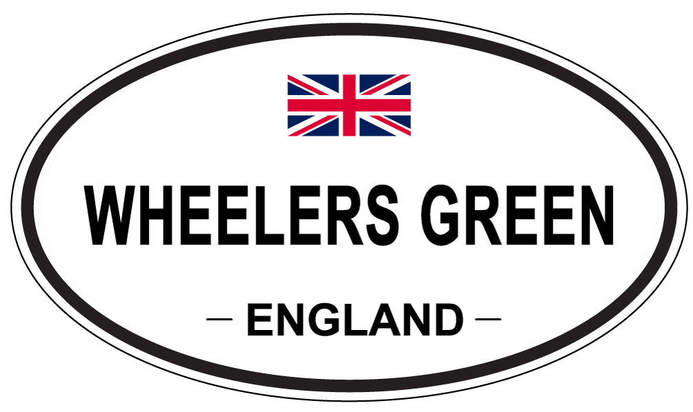 WHEELERS GREEN, ENGLAND - Oval Sticker