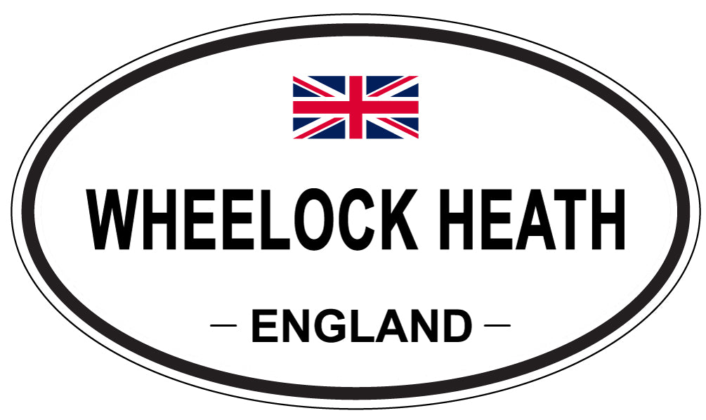 WHEELOCK HEATH, ENGLAND - Oval Sticker