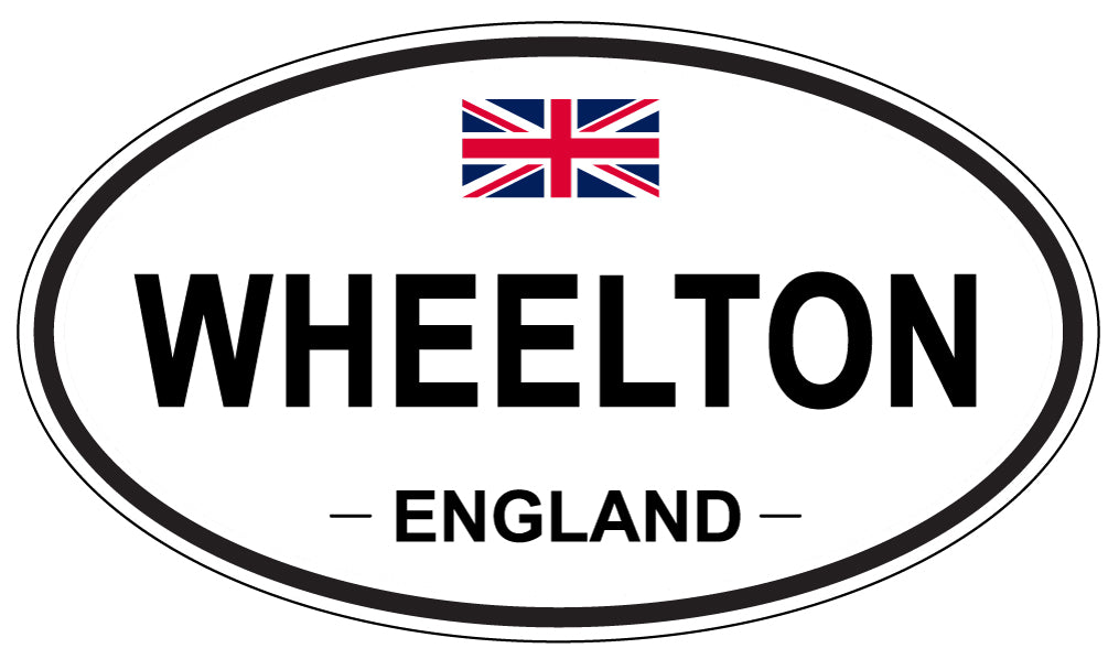 WHEELTON, ENGLAND - Oval Sticker