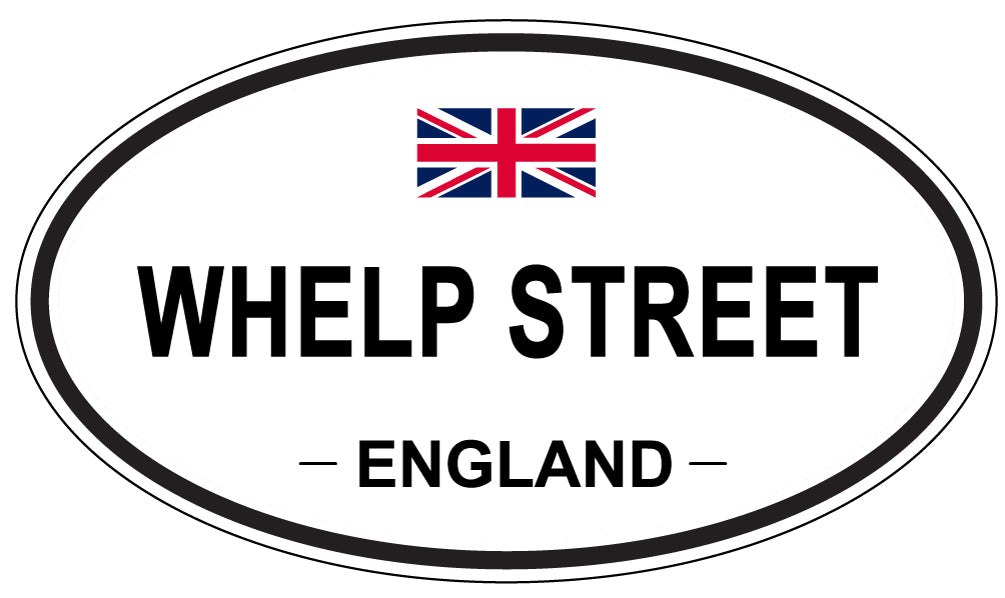 WHELP STREET, ENGLAND - Oval Sticker