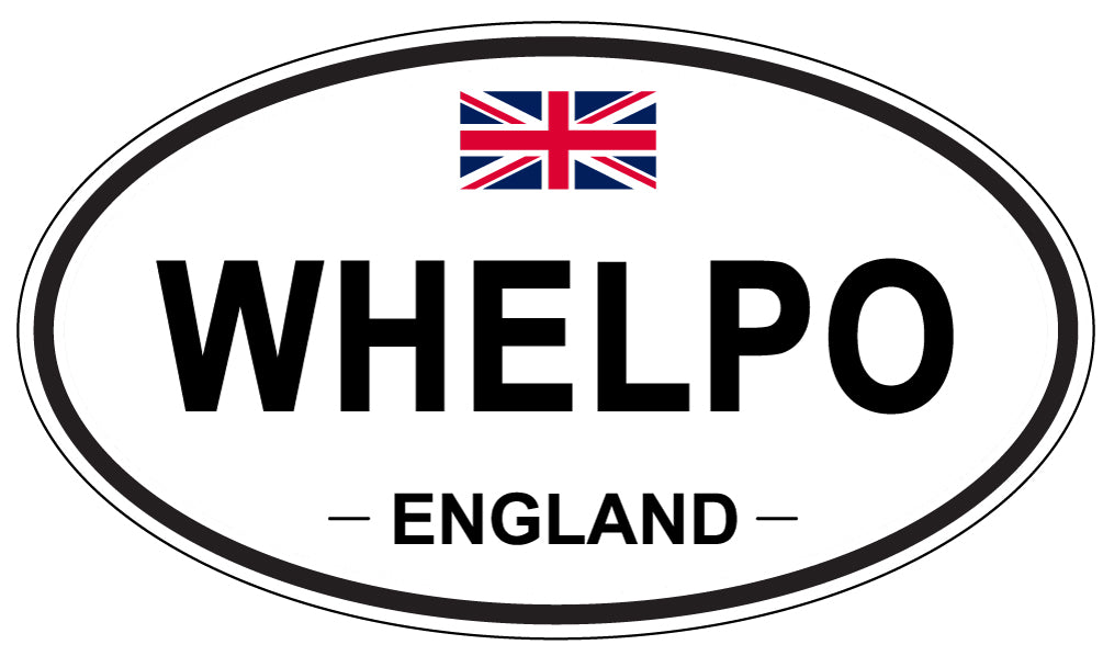WHELPO, England - Oval Magnet