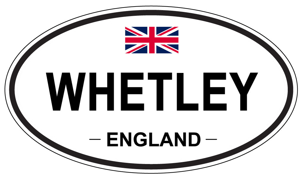 WHETLEY, ENGLAND - Oval Sticker