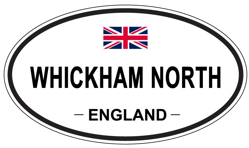 WHICKHAM NORTH, ENGLAND - Oval Sticker