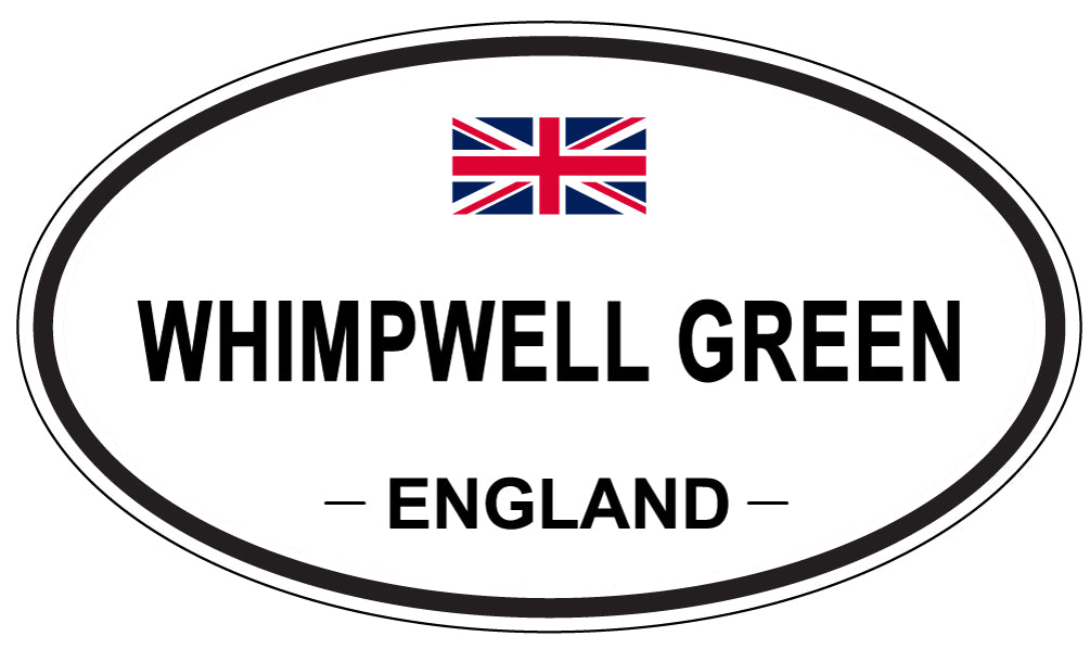WHIMPWELL GREEN, ENGLAND - Oval Sticker