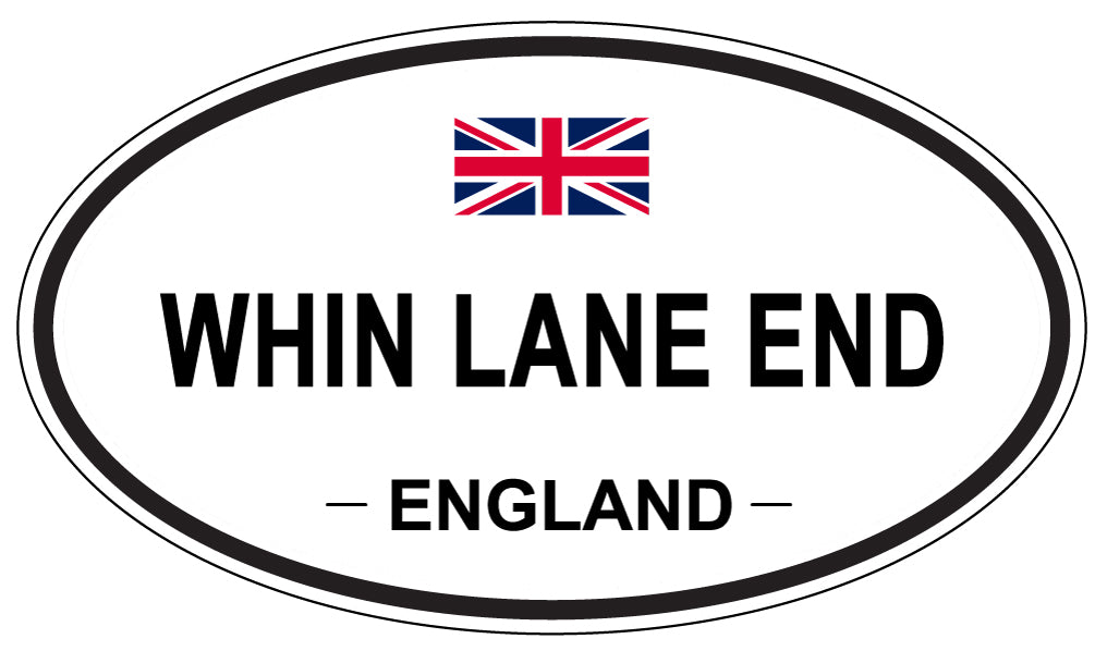 WHIN LANE END, England - Oval Magnet