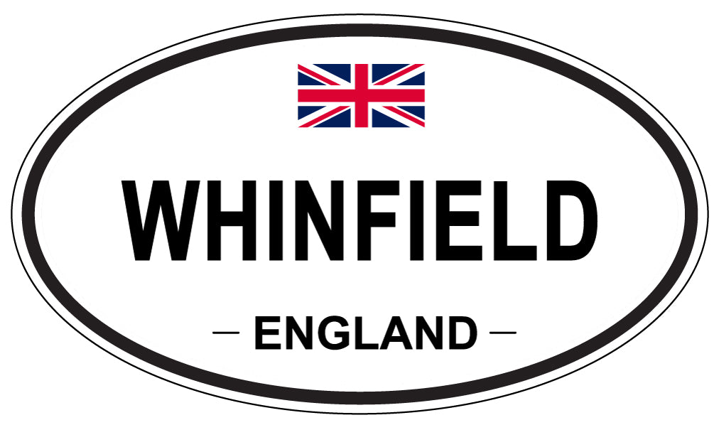 WHINFIELD, ENGLAND - Oval Sticker