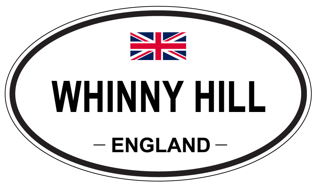 WHINNY HILL, ENGLAND - Oval Sticker
