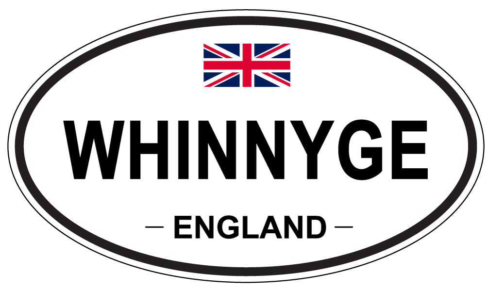 WHINNYGE, ENGLAND - Oval Sticker