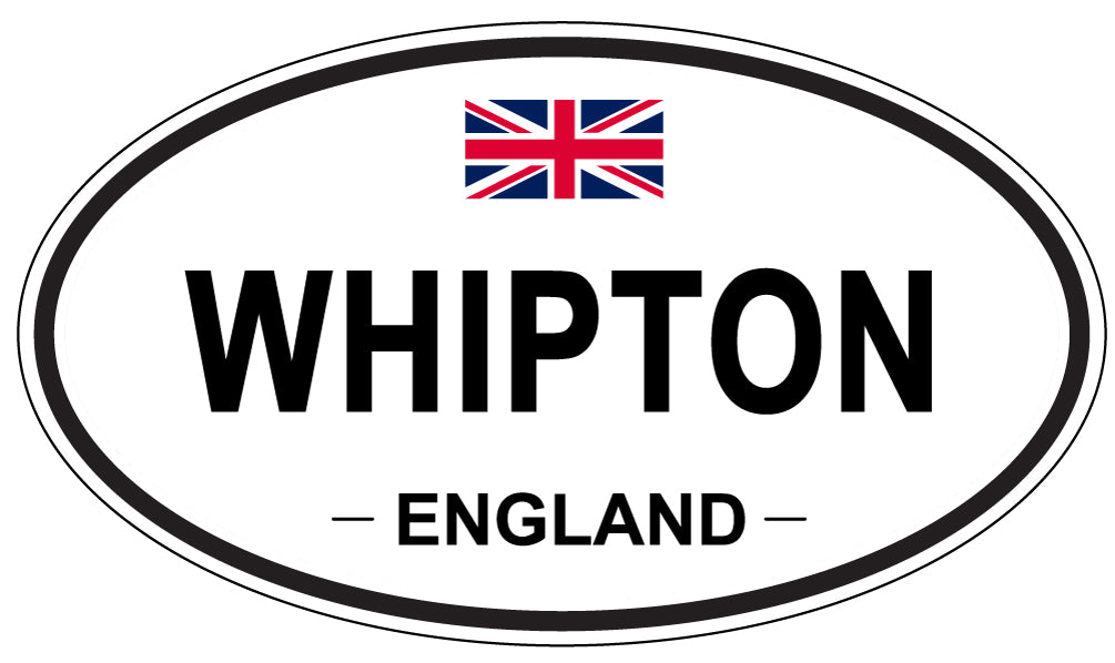 WHIPTON, ENGLAND - Oval Sticker