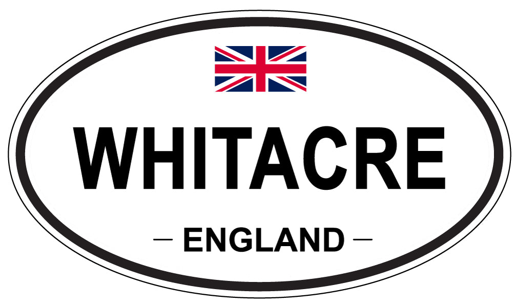 WHITACRE, ENGLAND - Oval Sticker