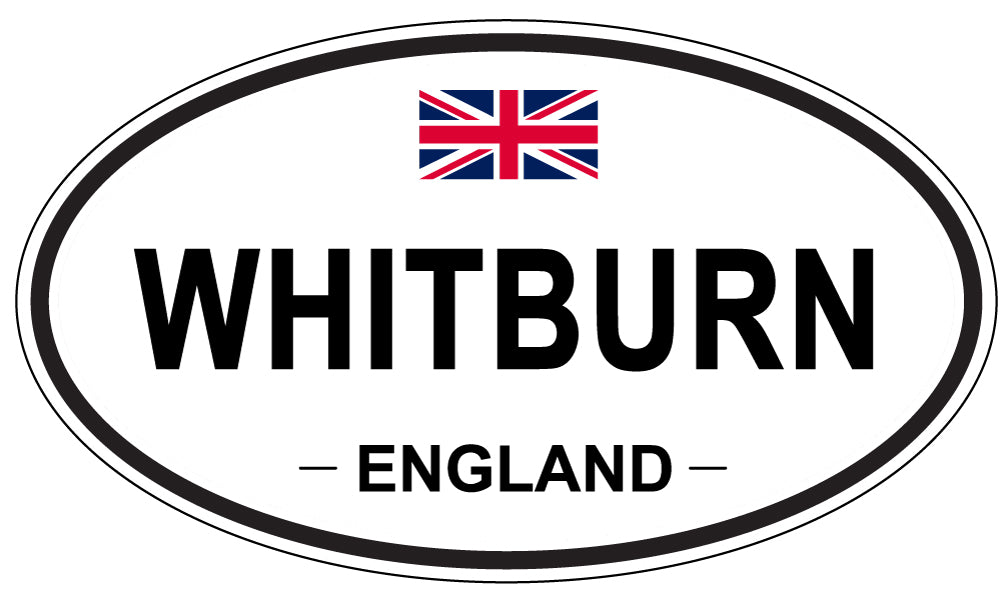 WHITBURN, ENGLAND - Oval Sticker