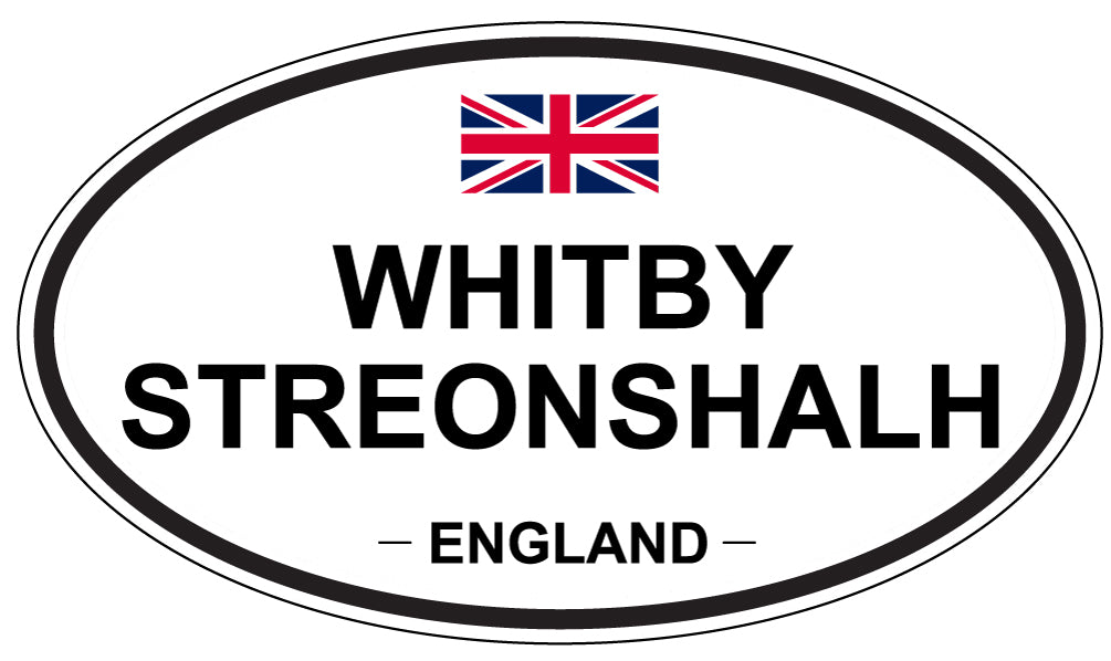 WHITBY STREONSHALH, England - Oval Magnet