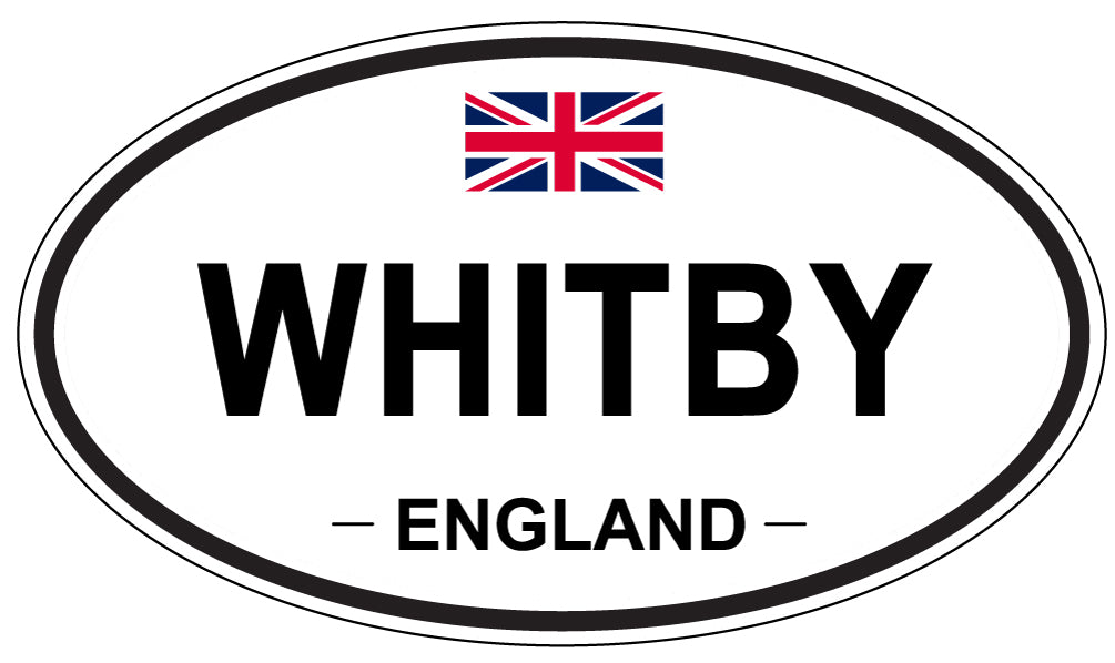WHITBY, ENGLAND - Oval Sticker