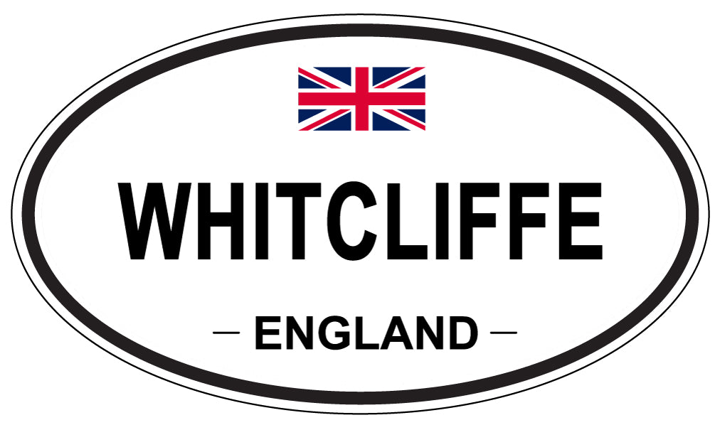 WHITCLIFFE, ENGLAND - Oval Sticker