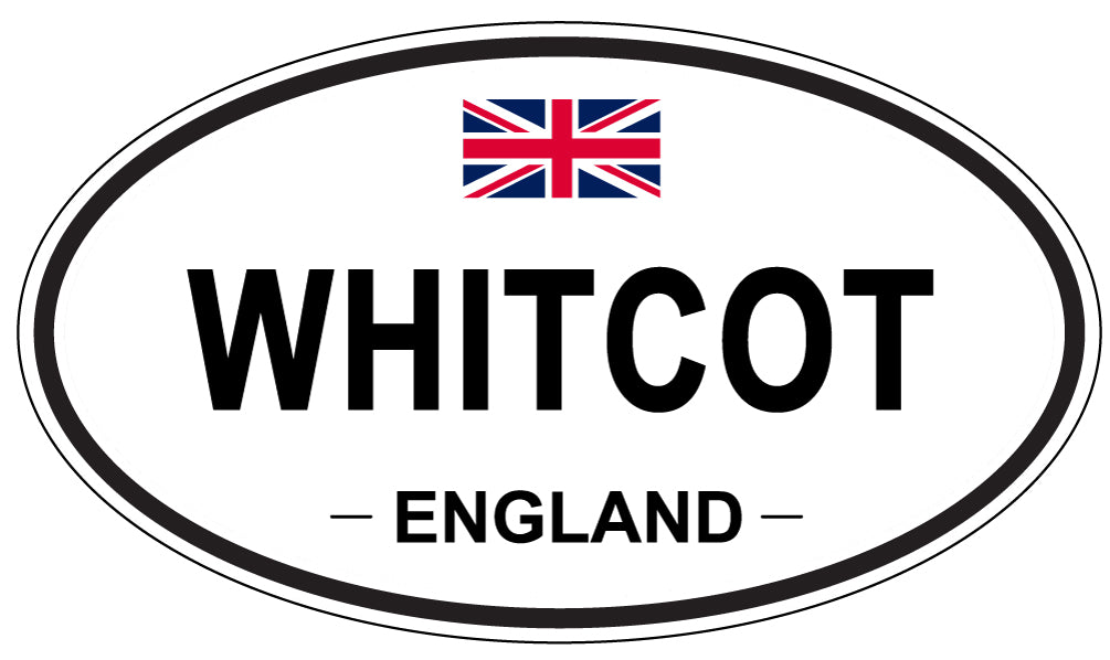 WHITCOT, ENGLAND - Oval Sticker