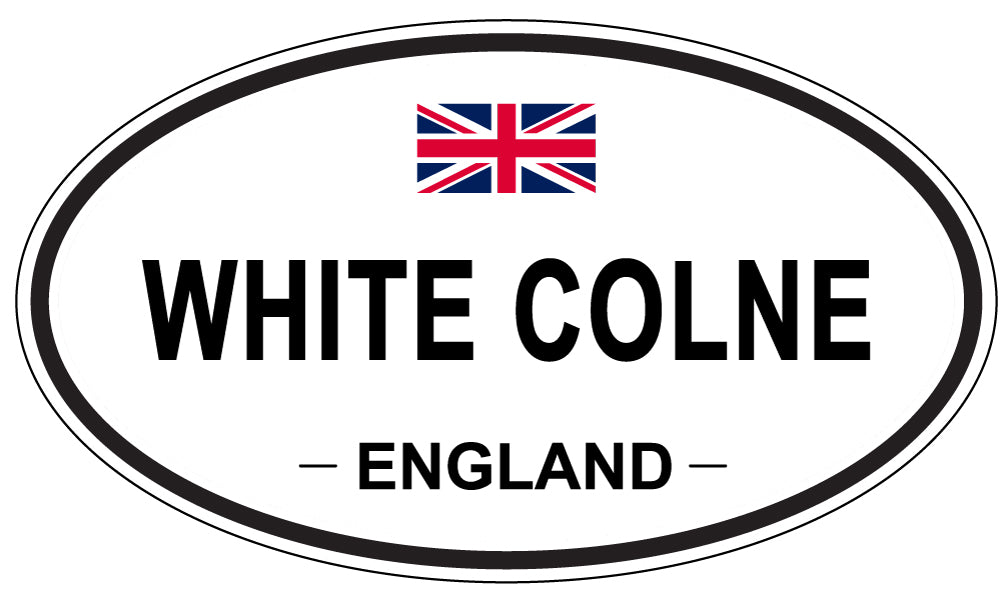 WHITE COLNE, England - Oval Magnet