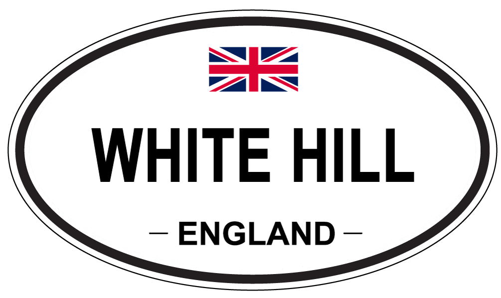 WHITE HILL, England - Oval Magnet