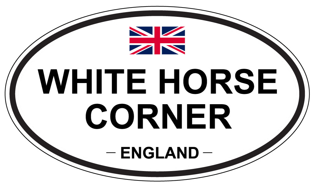 WHITE HORSE CORNER, England - Oval Magnet