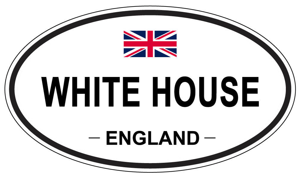 WHITE HOUSE, ENGLAND - Oval Sticker