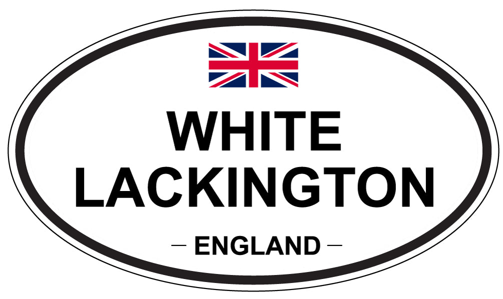 WHITE LACKINGTON, ENGLAND - Oval Sticker