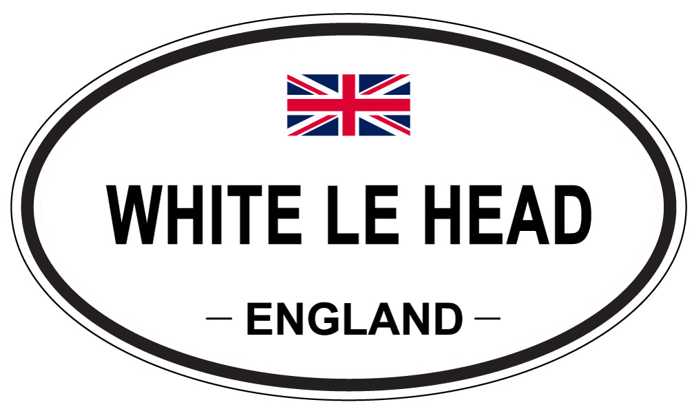 WHITE LE HEAD, England - Oval Magnet