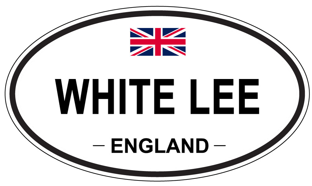 WHITE LEE, England - Oval Magnet