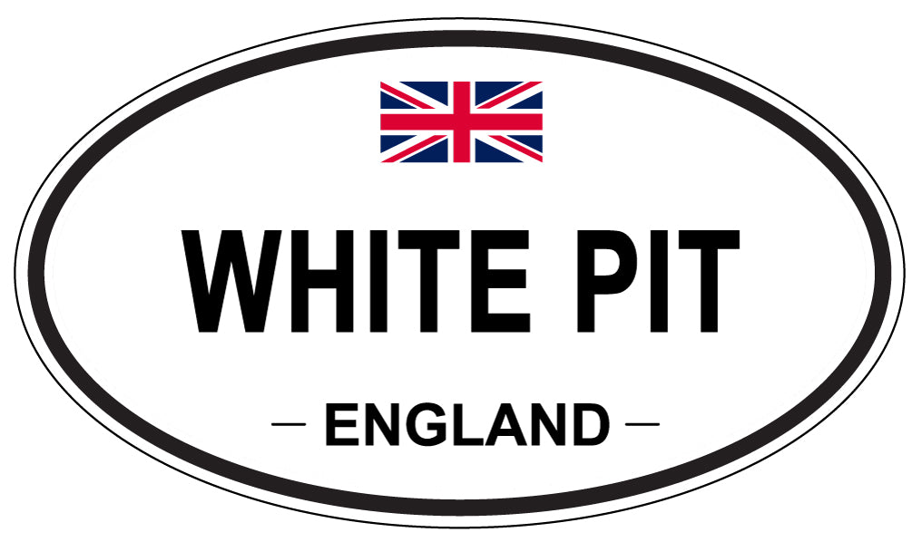 WHITE PIT, England - Oval Magnet