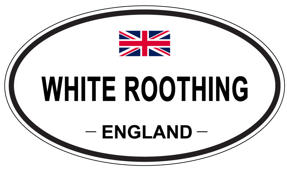 WHITE ROOTHING, England - Oval Magnet