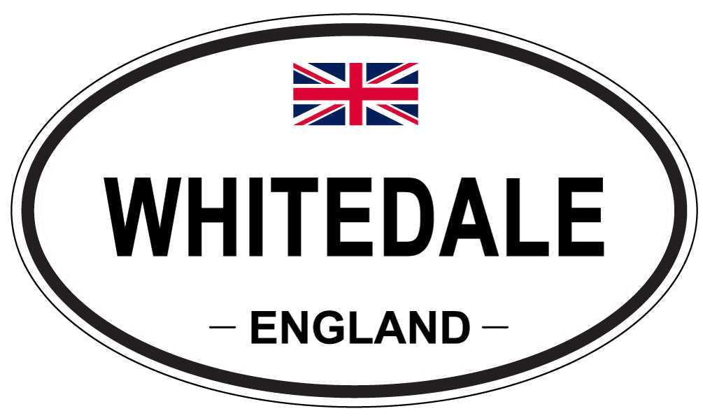 WHITEDALE, ENGLAND - Oval Sticker