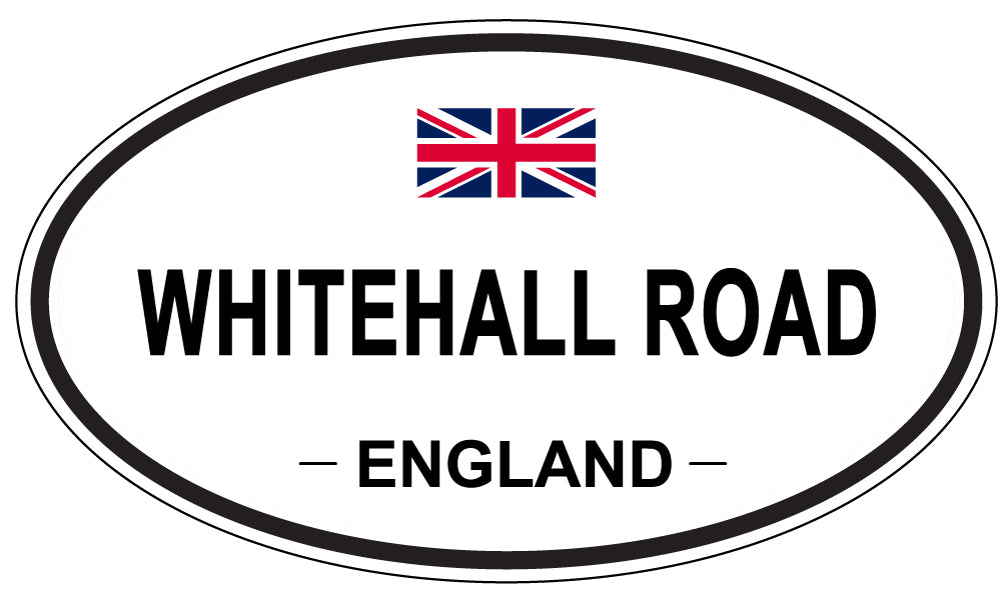 WHITEHALL ROAD, England - Oval Magnet