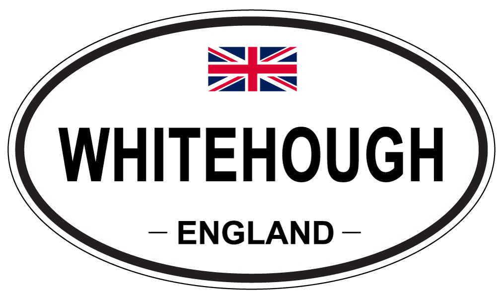 WHITEHOUGH, ENGLAND - Oval Sticker