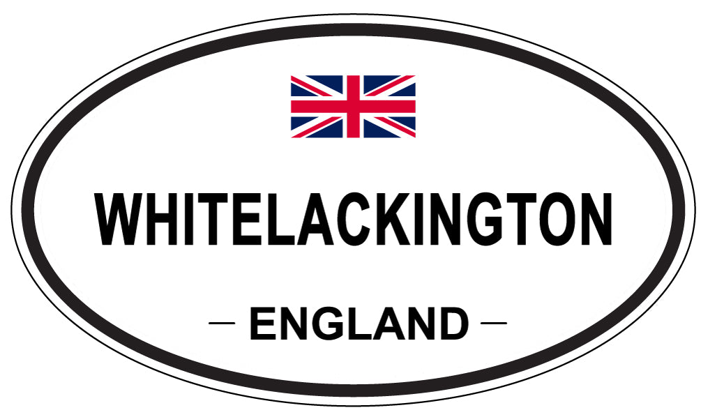 WHITELACKINGTON, England - Oval Magnet