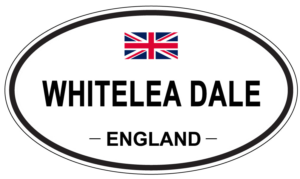 WHITELEA DALE, ENGLAND - Oval Sticker