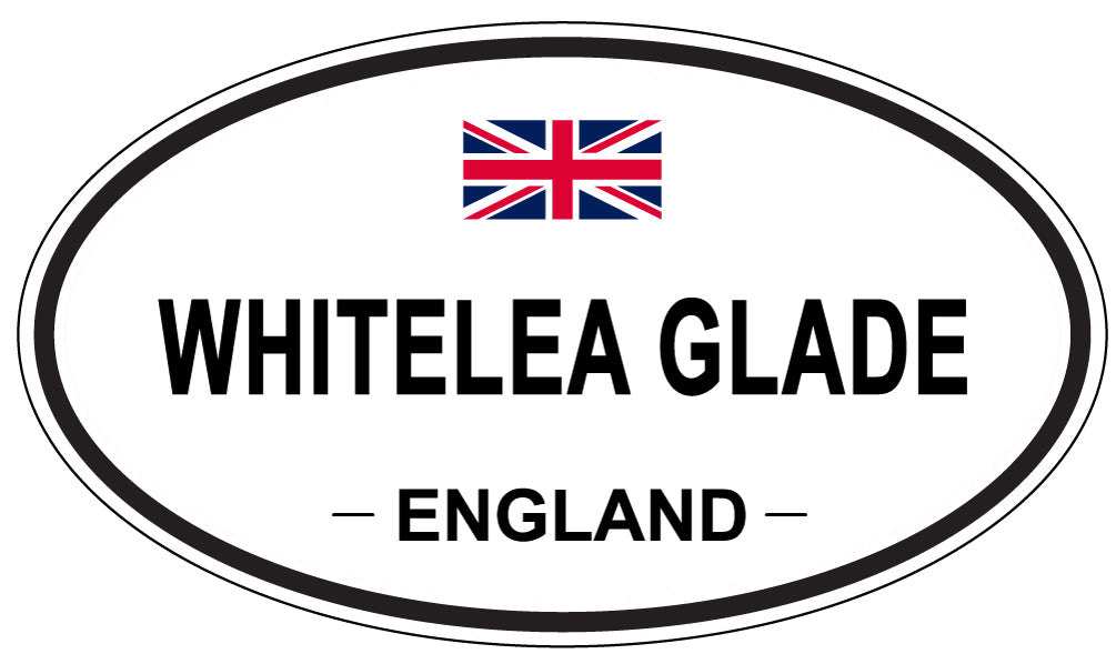 WHITELEA GLADE, ENGLAND - Oval Sticker