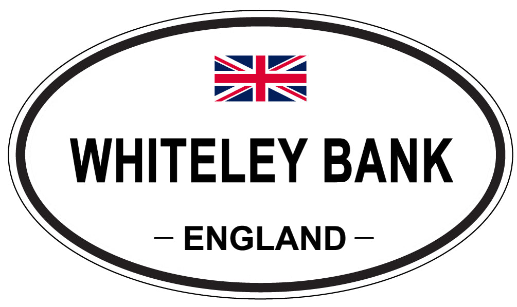 WHITELEY BANK, England - Oval Magnet