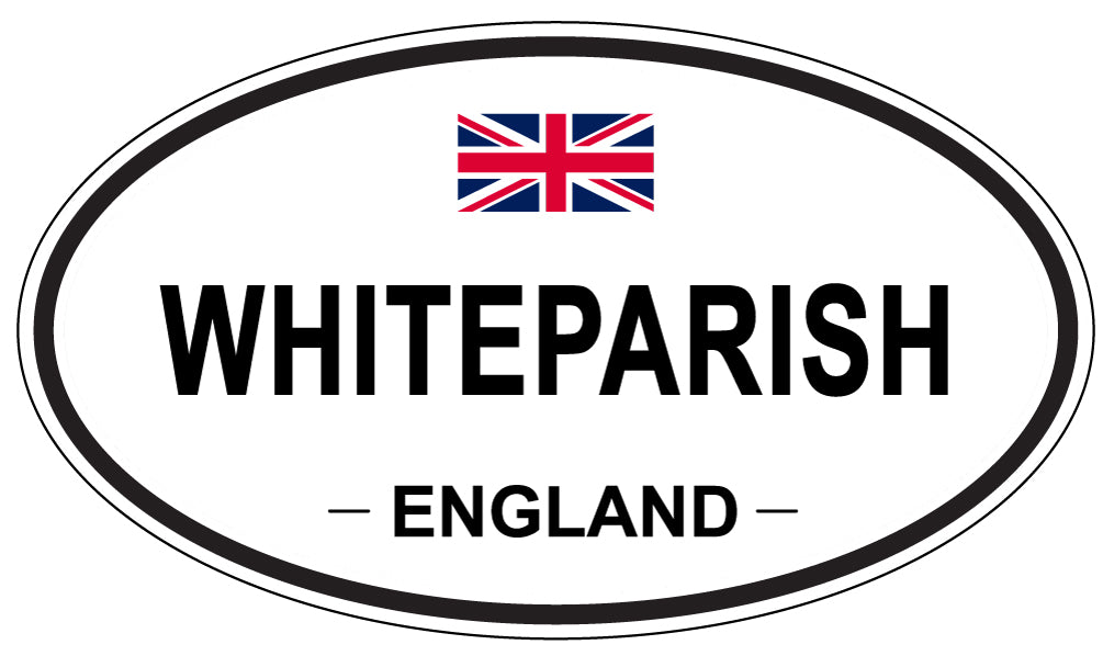 WHITEPARISH, ENGLAND - Oval Sticker