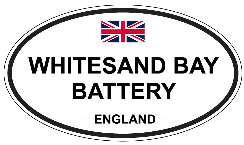WHITESAND BAY BATTERY, England - Oval Magnet