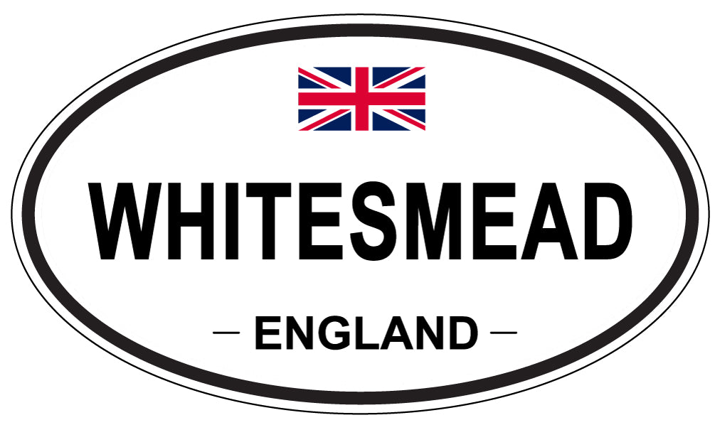 WHITESMEAD, ENGLAND - Oval Sticker