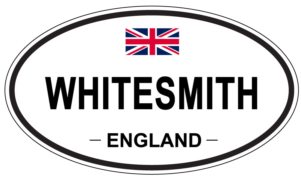 WHITESMITH, ENGLAND - Oval Sticker