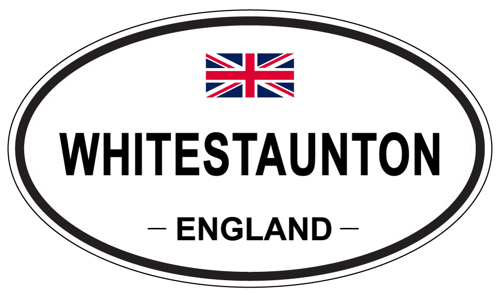 WHITESTAUNTON, ENGLAND - Oval Sticker