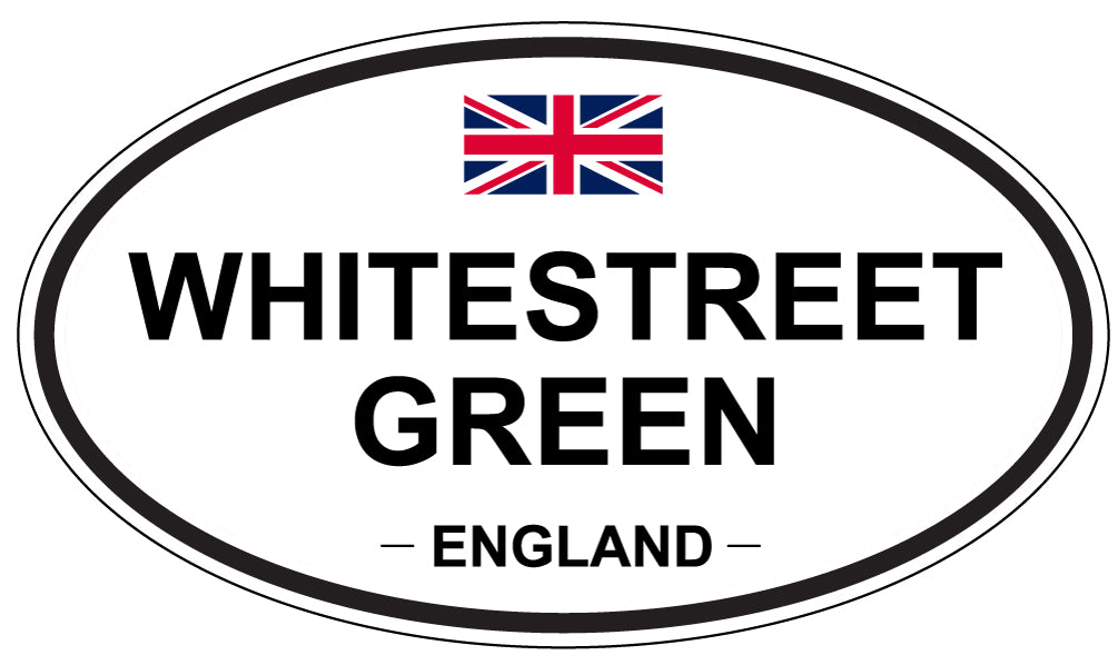 WHITESTREET GREEN, England - Oval Magnet