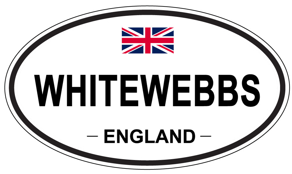 WHITEWEBBS, ENGLAND - Oval Sticker