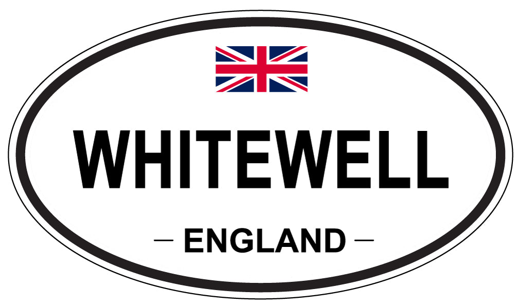 WHITEWELL, ENGLAND - Oval Sticker