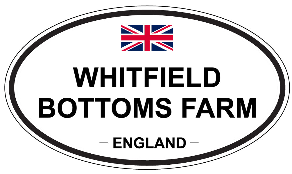 WHITFIELD BOTTOMS FARM, ENGLAND - Oval Sticker
