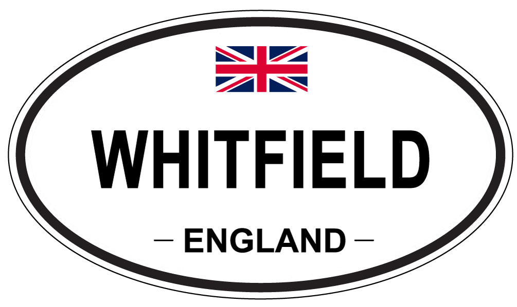 WHITFIELD, ENGLAND - Oval Sticker