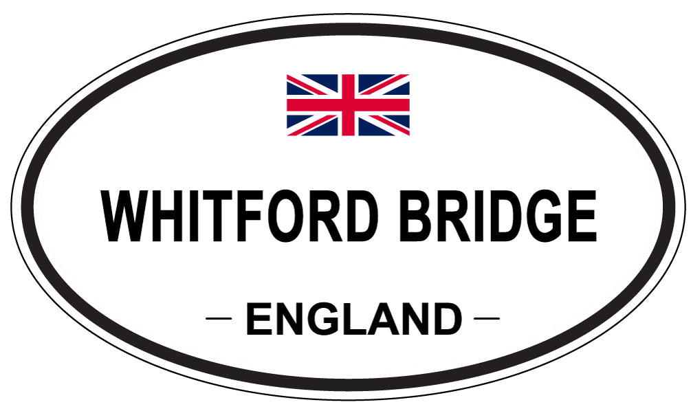 WHITFORD BRIDGE, ENGLAND - Oval Sticker