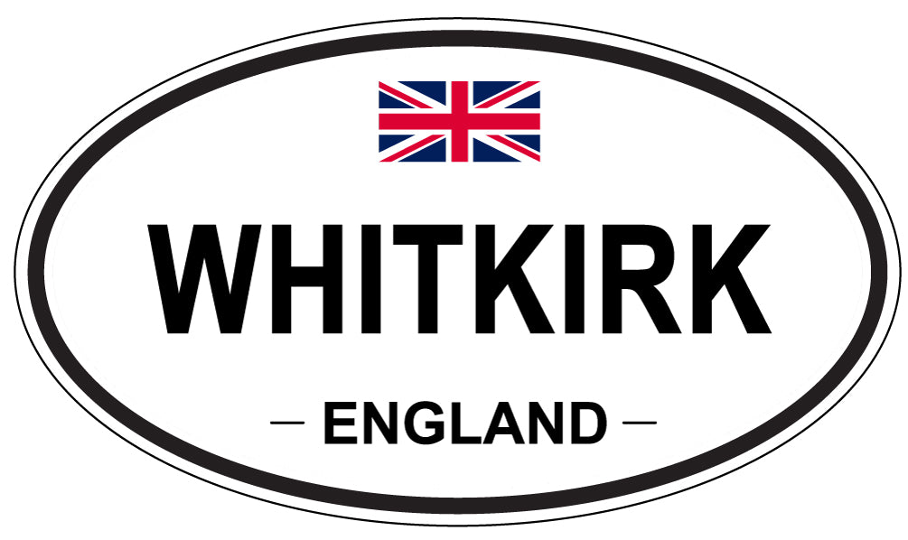 WHITKIRK, ENGLAND - Oval Sticker