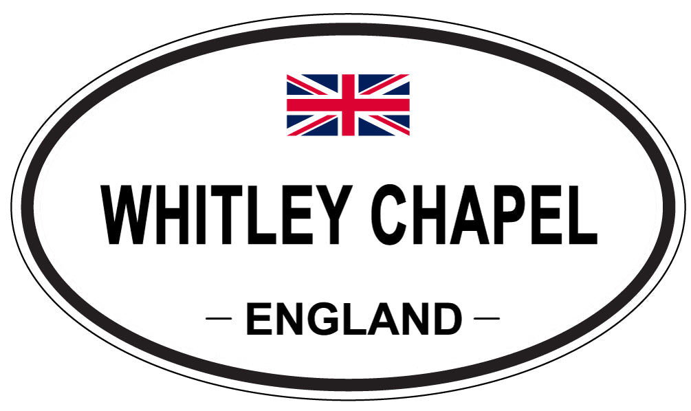 WHITLEY CHAPEL, ENGLAND - Oval Sticker
